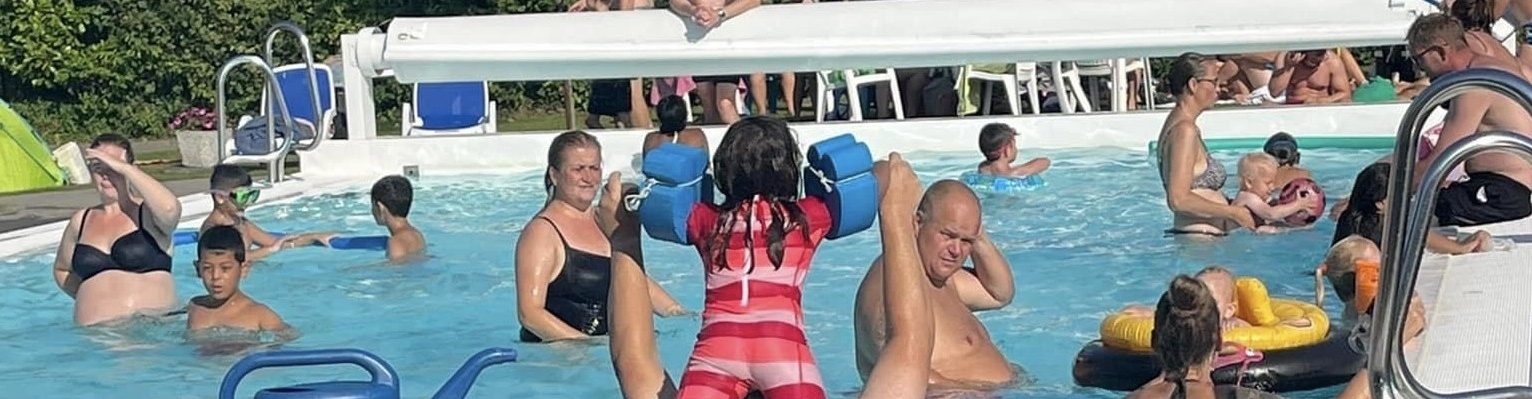 Friluftsbad i solskin